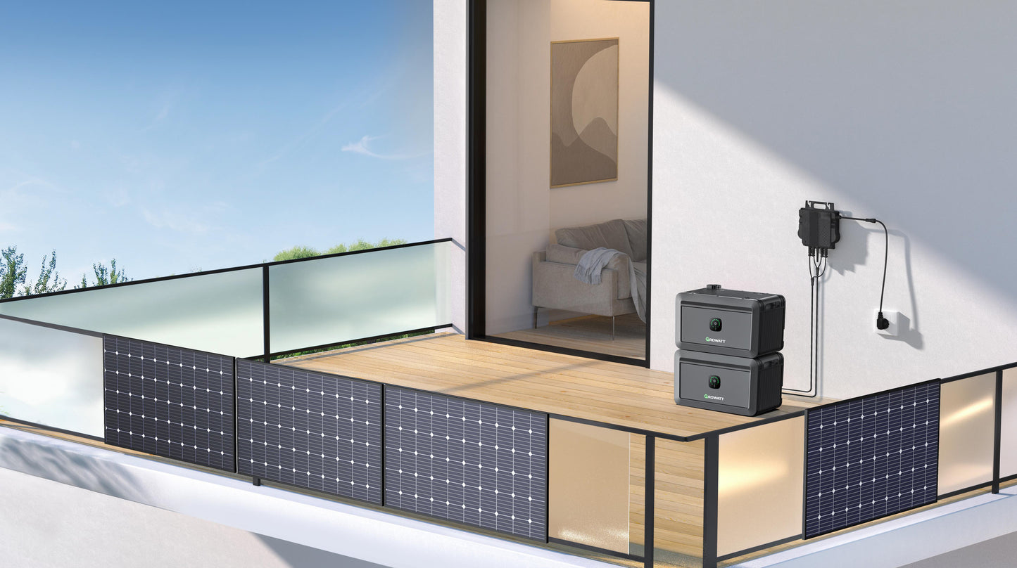 PLUG 'IN' & PLAY THUISBATTERIJ NOAH 2000 BY GROWATT