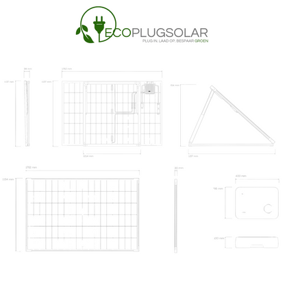 PLUG & PLAY ALL IN 1 PREMIUM ZONNEPANEEL SET - 450 WP